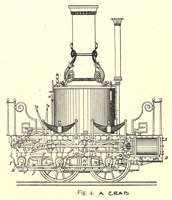 Паровоз B&O «Crab» (чертёж). 1912 · общественное достояние